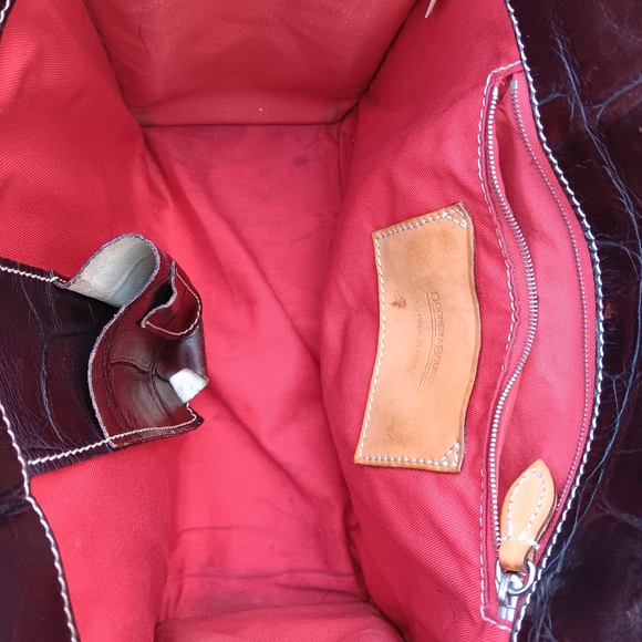 Dooney and bourke croc tassel tote - Picture 6 of 9